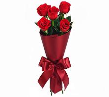 Букет 5 Красных роз Эдлесс Лав в Новоульяновском