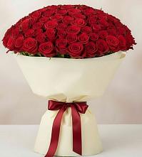 Букет 101 Красная роза Милано в Новоульяновском