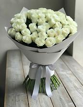 Букет 35 Белых роз в Новоульяновском