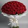 Букет 101 Красная роза Блэк Мэджик в Новоульяновском