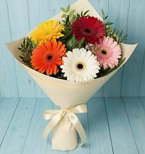 Букет цветов из:  Герберы в Новоульяновском