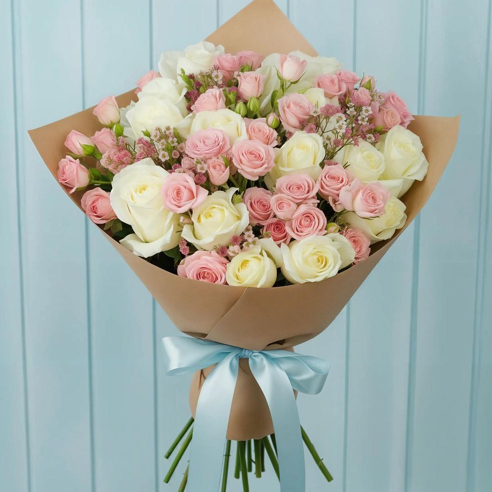 Букет цветов из: Розы в Новоульяновском