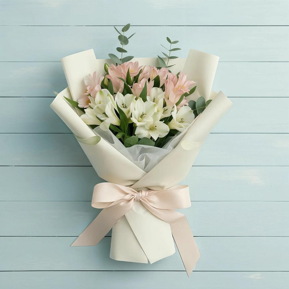 Букет цветов из: Альстромерии в Новоульяновском