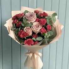 Букет цветов из:  Гвоздики и Розы #REPLACE_PRED# Новоульяновском