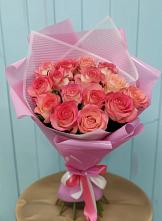 Букет 15 Розовых роз Равель #REPLACE_PRED# Новоульяновском