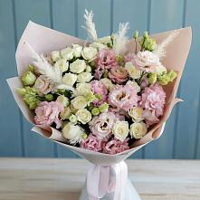 Букет цветов из:  Альстромерии и Розы в Новоульяновском