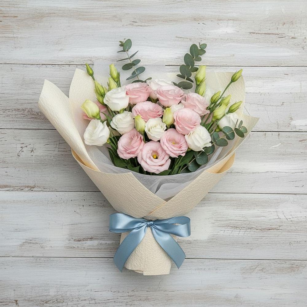 Букет цветов из: Лизиантусы в Новоульяновском